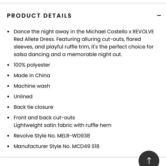 Michael Costello red dress - Picture 4 of 4